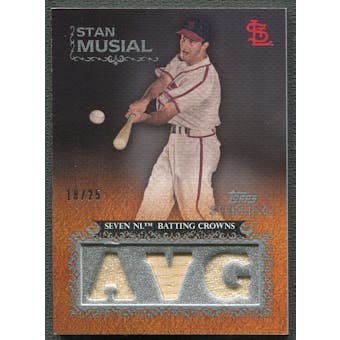 2009 Topps Sterling #161 Stan Musial Career Chronicles Relics Triple Bat Jersey #18/25