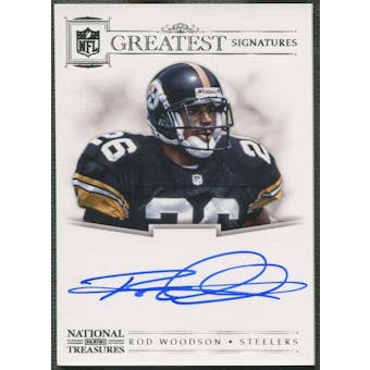 2012 Panini National Treasures #35 Rod Woodson NFL Greatest Signatures Auto #01/25