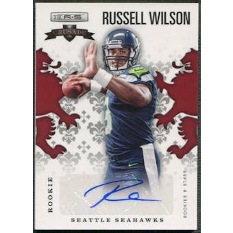 2012 Rookies and Stars #5 Russell Wilson Rookie Crusade Red Auto #118/199