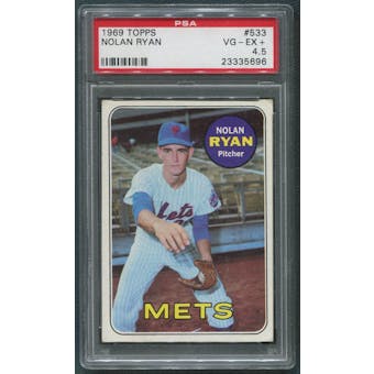 1969 Topps Baseball #533 Nolan Ryan PSA 4.5 (VG-EX+) *5696