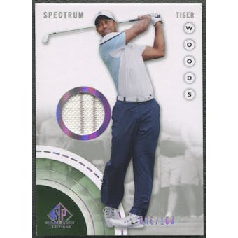 2014 SP Game Used #1 Tiger Woods Spectrum Materials Shirt #036/100