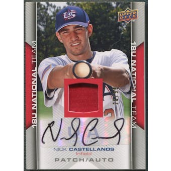 2009-10 USA Baseball #USA110 Nick Castellanos Rookie Patch Auto #26/99