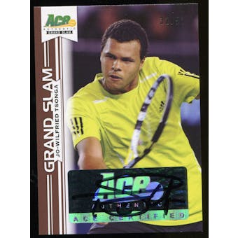 2013 Leaf Ace Authentic Grand Slam Brown #BAJWT Jo-Wilfried Tsonga Autograph 32/50