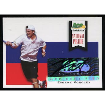 2013 Leaf Ace Authentic Grand Slam National Pride Autographs #NPEK1 Evgeny Korolev Autograph