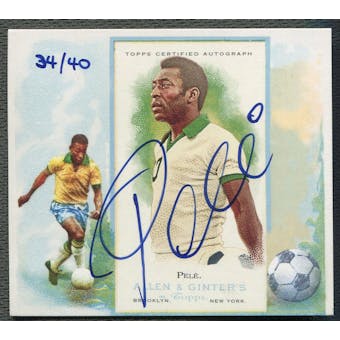 2013 Topps Allen and Ginter #N43AP Pele N43 Auto #34/40