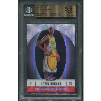 2006/07 Finest #102 Kevin Durant Rookie Refractor #387/399 BGS 9.5