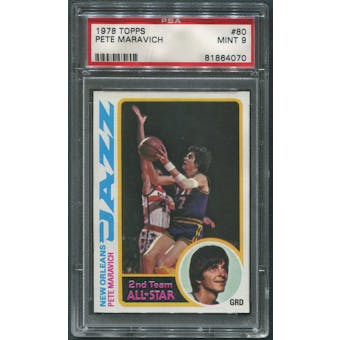 1978/79 Topps Basketball #80 Pete Maravich PSA 9 (MINT) *4070