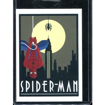 2014 Rittenhouse Marvel 75th Anniversary Case-Topper Art Deco Posters #D1 Spider-Man