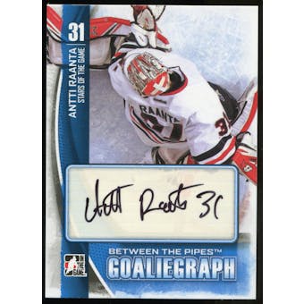 2013-14 In the Game Between the Pipes Autographs #AAR Antti Raanta Autograph