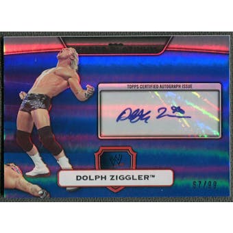 2010 Topps Platinum WWE #115 Dolph Ziggler Blue Auto #67/99