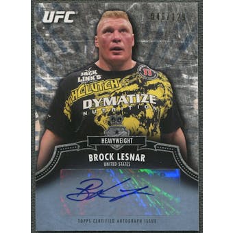 2012 Topps UFC Bloodlines #ABL Brock Lesnar Auto #046/129