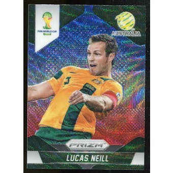 2014 Panini Prizm World Cup Prizms Blue and Red Wave #15 Lucas Neill