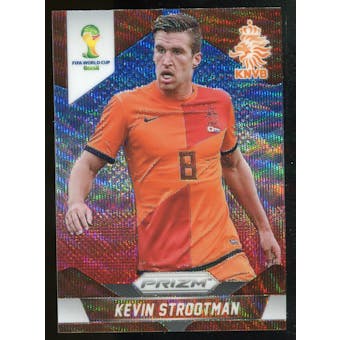 2014 Panini Prizm World Cup Prizms Blue and Red Wave #30 Kevin Strootman