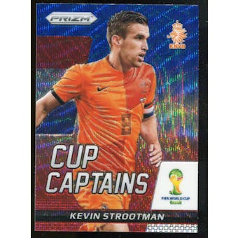 2014 Panini Prizm World Cup Cup Captains Prizms Blue and Red Wave #17 Kevin Strootman
