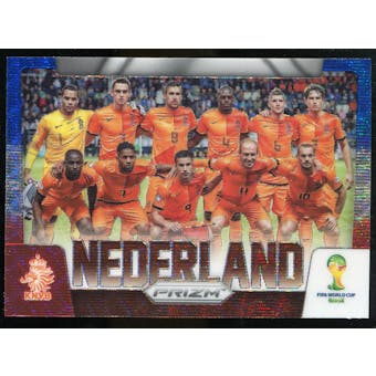 2014 Panini Prizm World Cup Team Photos Prizms Blue and Red Wave #18 Nederland