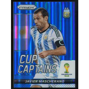 2014 Panini Prizm World Cup Cup Captains Prizms Blue #16 Javier Mascherano /199