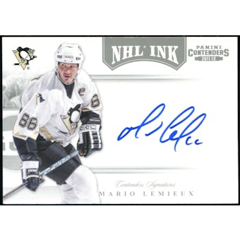2011/12 Panini Contenders NHL Ink #55 Mario Lemieux SP Autograph