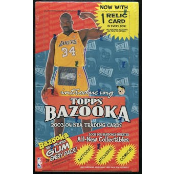 2003/04 Topps Bazooka Basketball Retail Box
