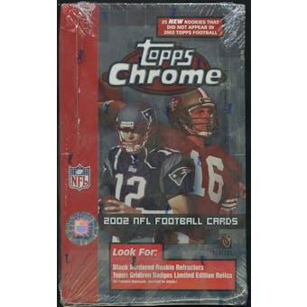 2002 Topps Chrome Football Retail Box