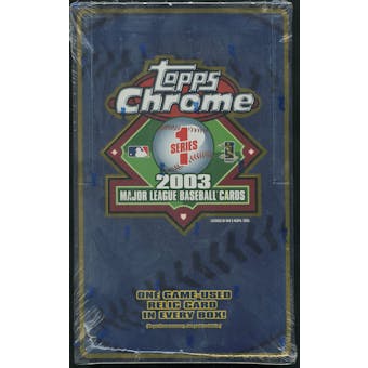 2003 Topps Chrome Series 1 Baseball Retail Box