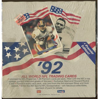 1992 All World American Football Rack Box