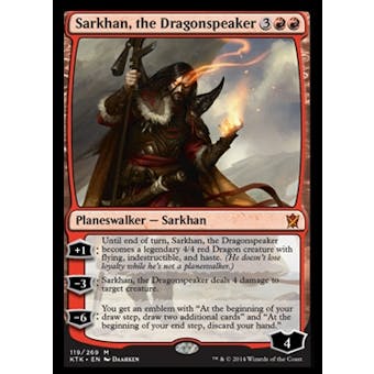 Magic the Gathering Khans of Tarkir Single Sarkhan, the Dragonspeaker Foil NEAR MINT (NM)