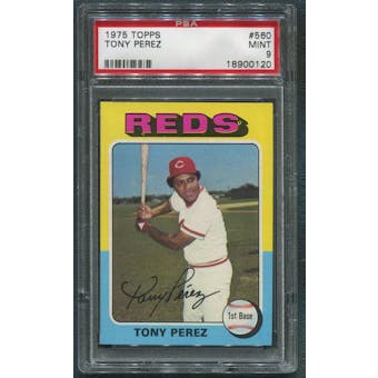 1975 Topps Baseball #560 Tony Perez PSA 9 (MINT) *0120
