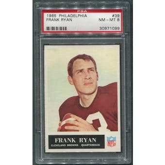 1965 Philadelphia Football #39 Frank Ryan PSA 8 (NM-MT) *1099