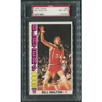 1976/77 Topps Basketball #57 Bill Walton PSA 8 (NM-MT) *7607