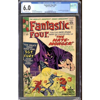 Fantastic Four #21 CGC 6.0 (OW) *4195642005*