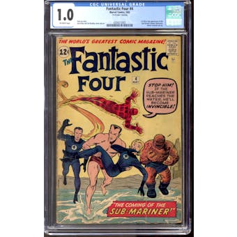 Fantastic Four #4 CGC 1.0 (OW) *4204273002*