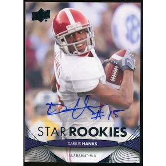 2012 Upper Deck Rookie Autographs #196 Darius Hanks Autograph