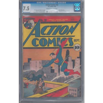 Action Comics #28 CGC 7.5 (C-OW) *1138393017*