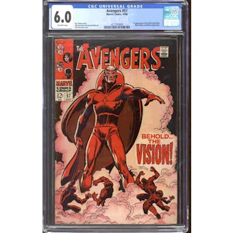 Avengers #57 CGC 6.0 (OW) *4211979009*