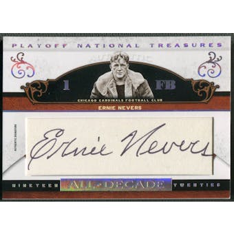2007 Playoff National Treasures #EN Ernie Nevers All Decade Signature Cuts Auto #01/21