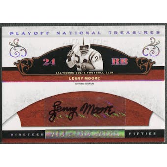 2007 Playoff National Treasures #LM Lenny Moore All Decade Signature Auto #97/99