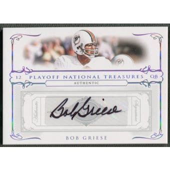 2007 Playoff National Treasures #87 Bob Griese Signature Silver Auto #26/38
