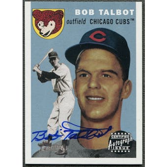 2003 Topps Heritage #BT Bob Talbot Real One Auto