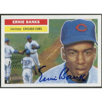 2005 Topps Heritage #EB Ernie Banks Real One Auto