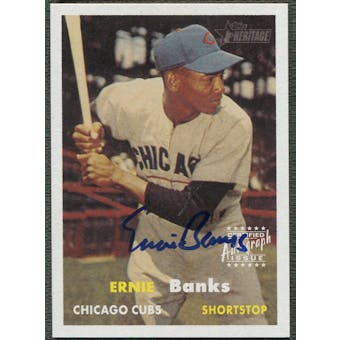 2006 Topps Heritage #EB Ernie Banks Real One Auto