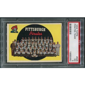 1959 Topps Baseball #528 Pittsburgh Pirates Team PSA 5 (EX) *5680