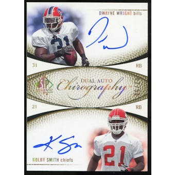 2007 Upper Deck SP Authentic Chirography Duals #WS Dwayne Wright/Kolby Smith Autograph