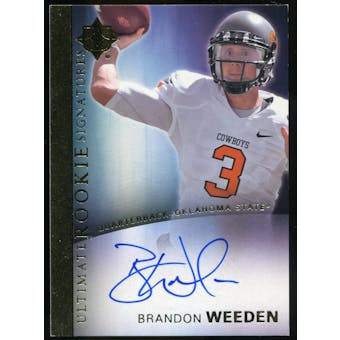 2012 Upper Deck Ultimate Collection Rookie Autographs #2 Brandon Weeden Autograph