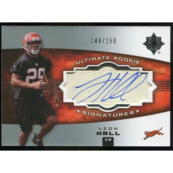 2007 Upper Deck Ultimate Collection #123 Leon Hall RC Autograph /150