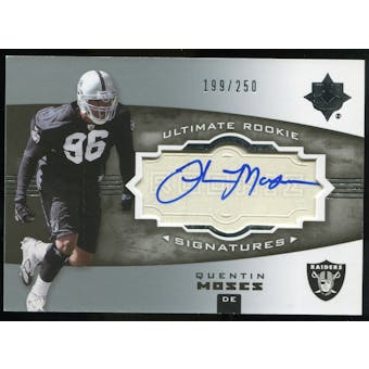 2007 Upper Deck Ultimate Collection #153 Quentin Moses RC Autograph /250