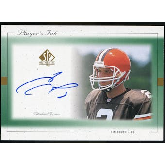 1999 Upper Deck SP Authentic Player's Ink Green #TCA Tim Couch Autograph