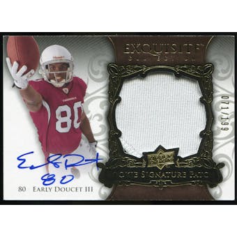 2008 Upper Deck Exquisite Collection #150 Early Doucet RC Jersey Autograph /199
