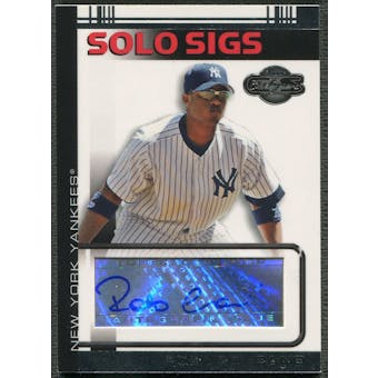 2007 Topps Co-Signers #RC Robinson Cano Solo Sigs Auto