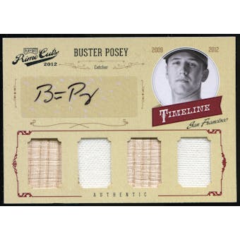 2012 Panini Prime Cuts Timeline Autographs #7 Buster Posey Autograph /25