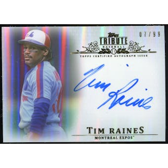 2013 Topps Tribute Autographs #TR Tim Raines Autograph /99
